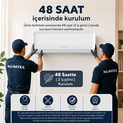 Kumtel Sugi KMSAC-12 12.000 Btu A++ Inverter Duvar Tipi Split Klima (Montaj Dahil)