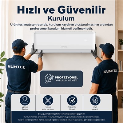 Kumtel Sugi KMSAC-12 12.000 Btu A++ Inverter Duvar Tipi Split Klima (Montaj Dahil)