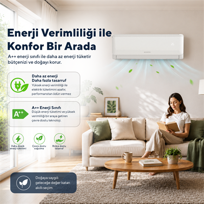 Kumtel Sugi KMSAC-12 12.000 Btu A++ Inverter Duvar Tipi Split Klima (Montaj Dahil)