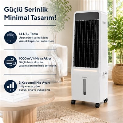 Kumtel Sulu Portatif Hava Soğutucu (Air Cooler)  HAC-04