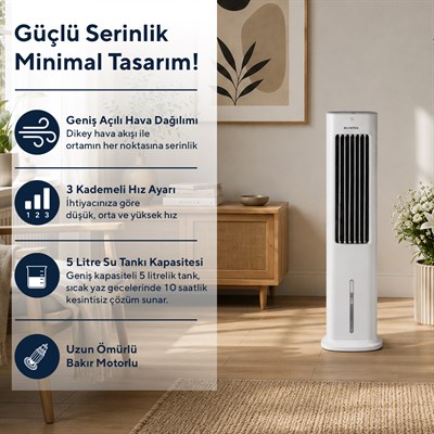 Kumtel Sulu Portatif Soğutucu (Air Cooler) HAC-02
