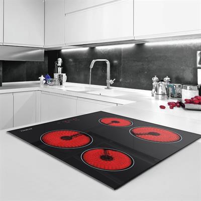 Kumtel Vitroseramik Elektrikli Siyah Cam Ankastre Ocak V6-04T