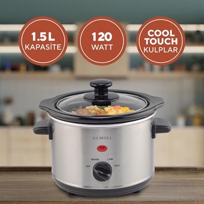 Kumtel Yavaş Pişirici Slow Cooker Elektrikli Güveç 120W HSC-01