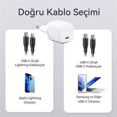 VOLTME V2009 Revo Beyaz 30W C USB-C Şarj Aleti