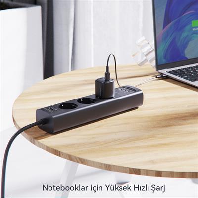 VOLTME V2013 Revo Siyah 30W CC GaN Şarj Aleti