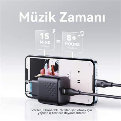 VOLTME V2017 Revo Siyah 20W C Şarj Aleti