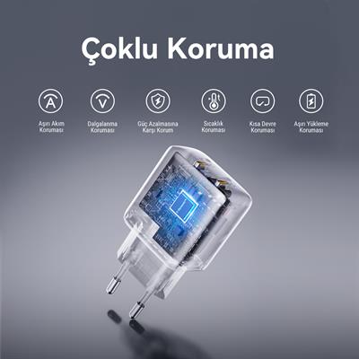 VOLTME V2022 Revo Beyaz 35W CC GaN Şarj Aleti