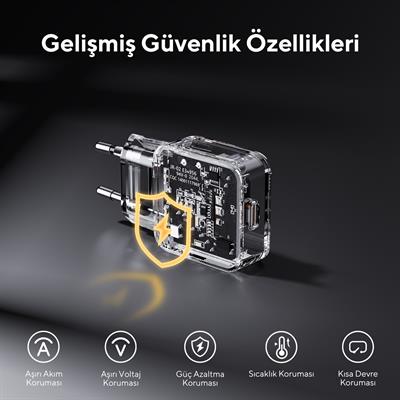 VOLTME V2347 Revo Lite 30W USB-C Şarj Aleti – Beyaz