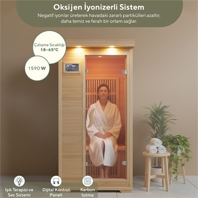 WELMİ EV TİPİ PORTATİF INFRARED SAUNA WSA-01
