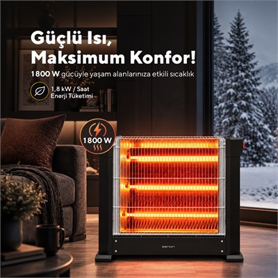 Zenon Çift Taraflı Isıtıcı 1800 W KS-2740