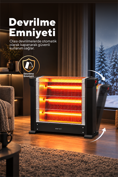 Zenon Çift Taraflı Isıtıcı 1800 W KS-2740