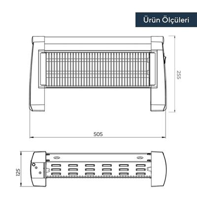 Zenon Quartz Isıtıcı 1200 Watt LX-2819