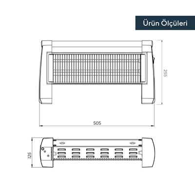 Zenon Quartz Isıtıcı 1500 Watt LX-2820