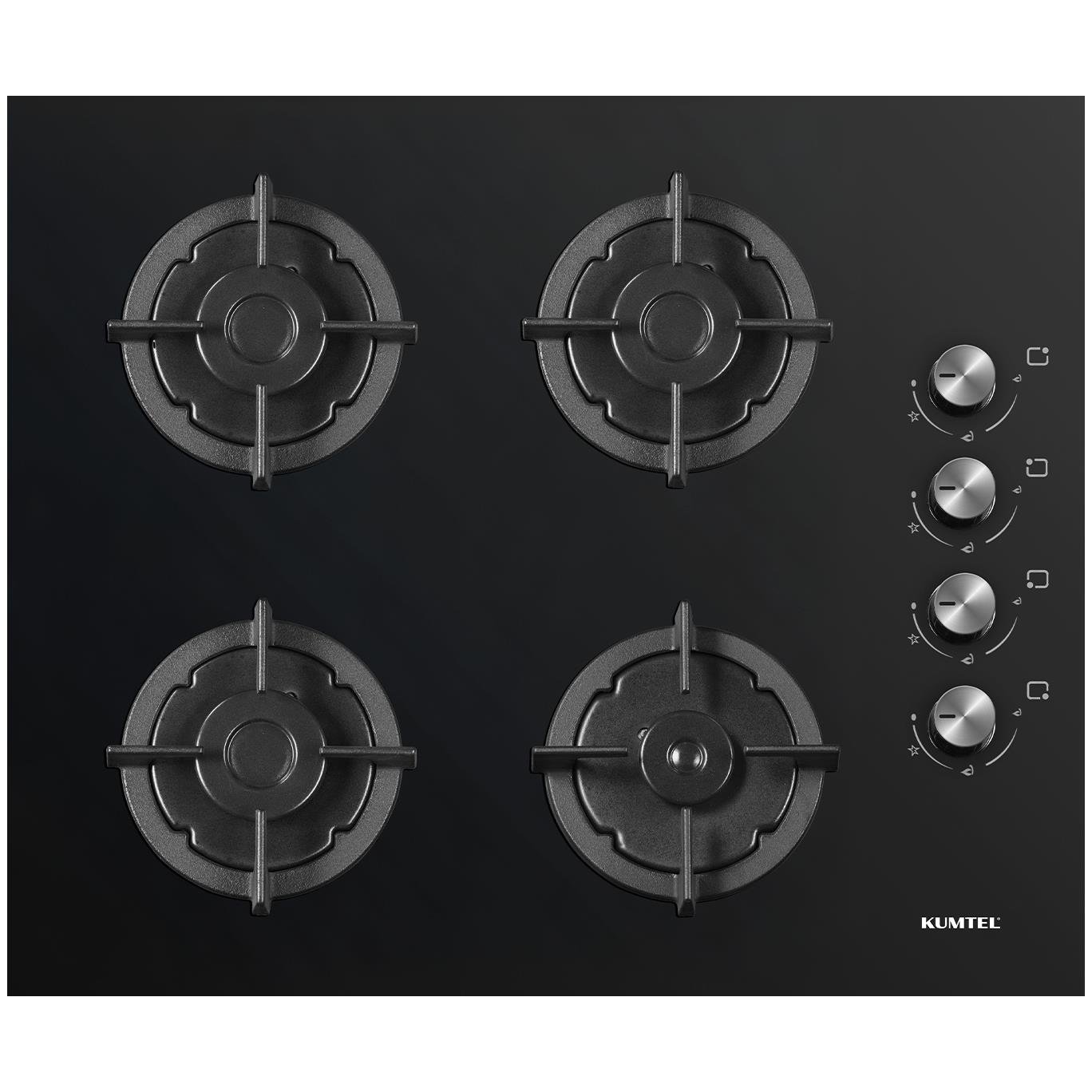 Kumtel Plus Siyah Cam Ankastre Ocak KO-40 TAHDF