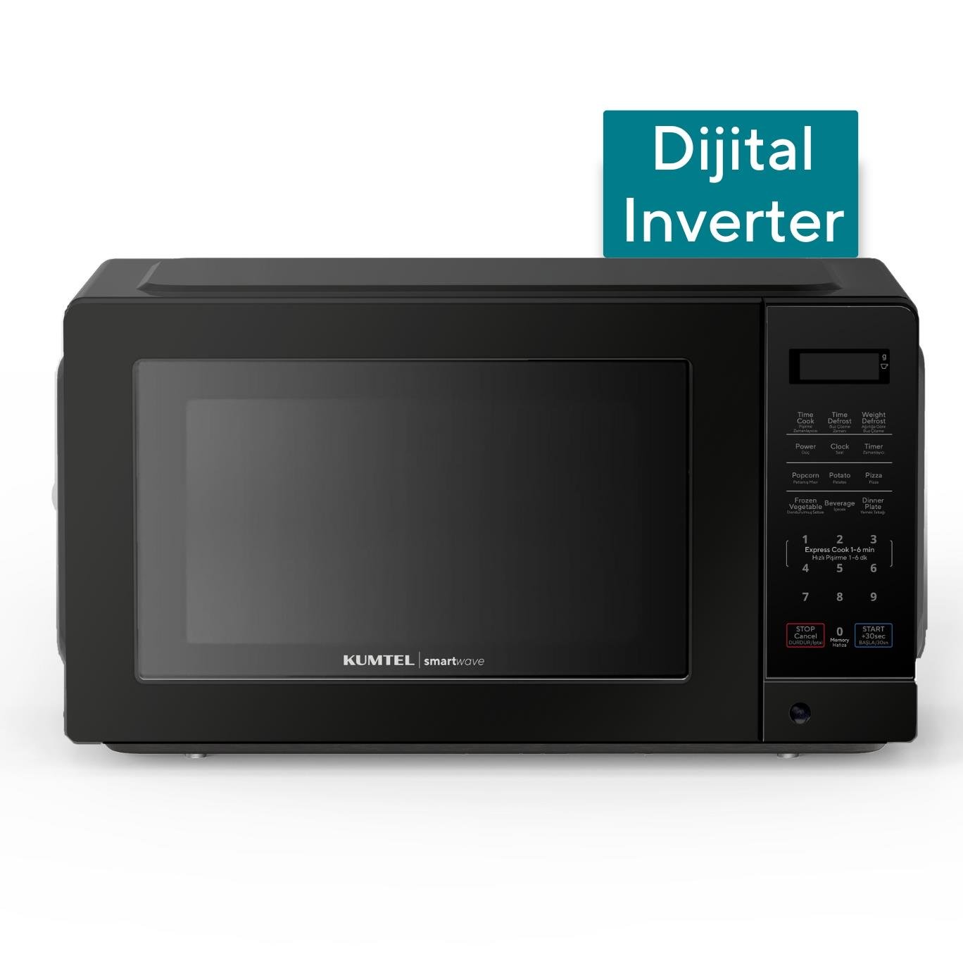 Kumtel Siyah Smartwave Dijital Inverter Mikrodalga HMIN-02