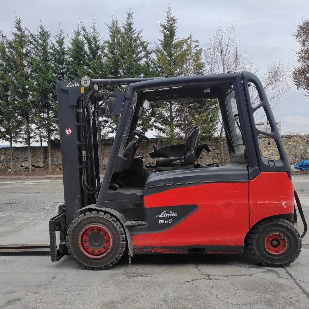 LINDE E50L-388 Elektrikli Forklift (F1.3604)