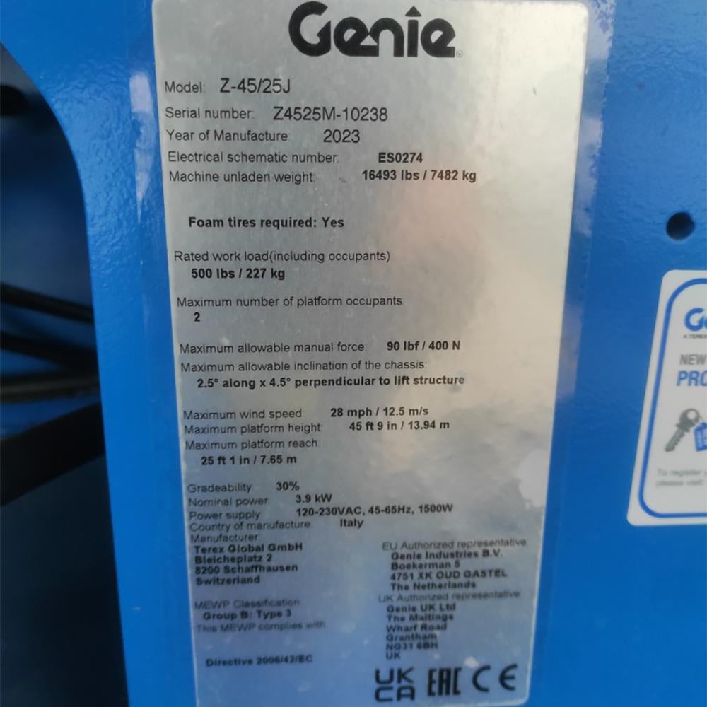 GENIE Z45/25J  Eklemli Platform Manlift (J1.8957) [UDK]