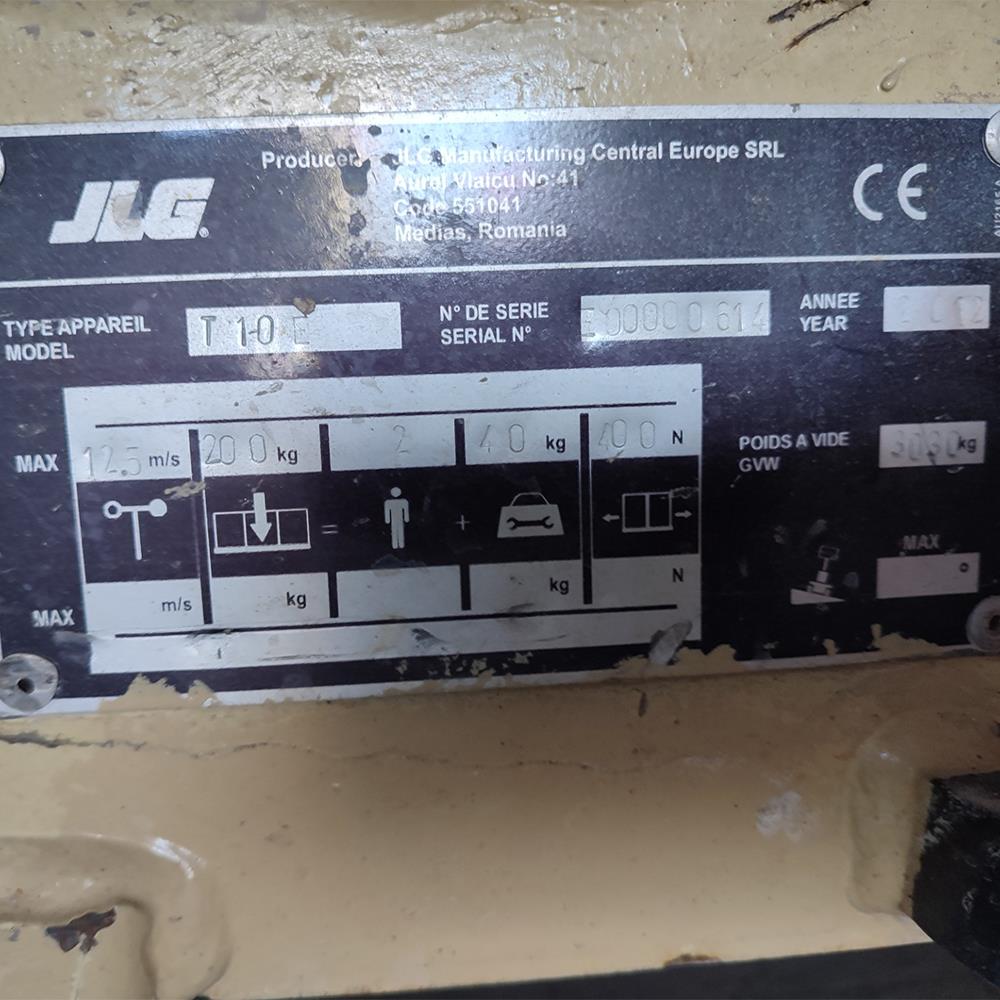 JLG T10E  Dikey Platform Manlift (J9.6962) [UDK]
