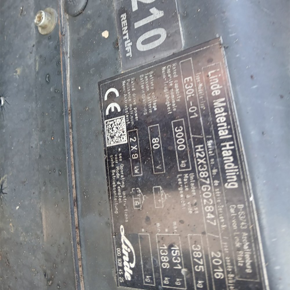 LINDE E30L-387 Elektrikli Forklift (F1.5210)