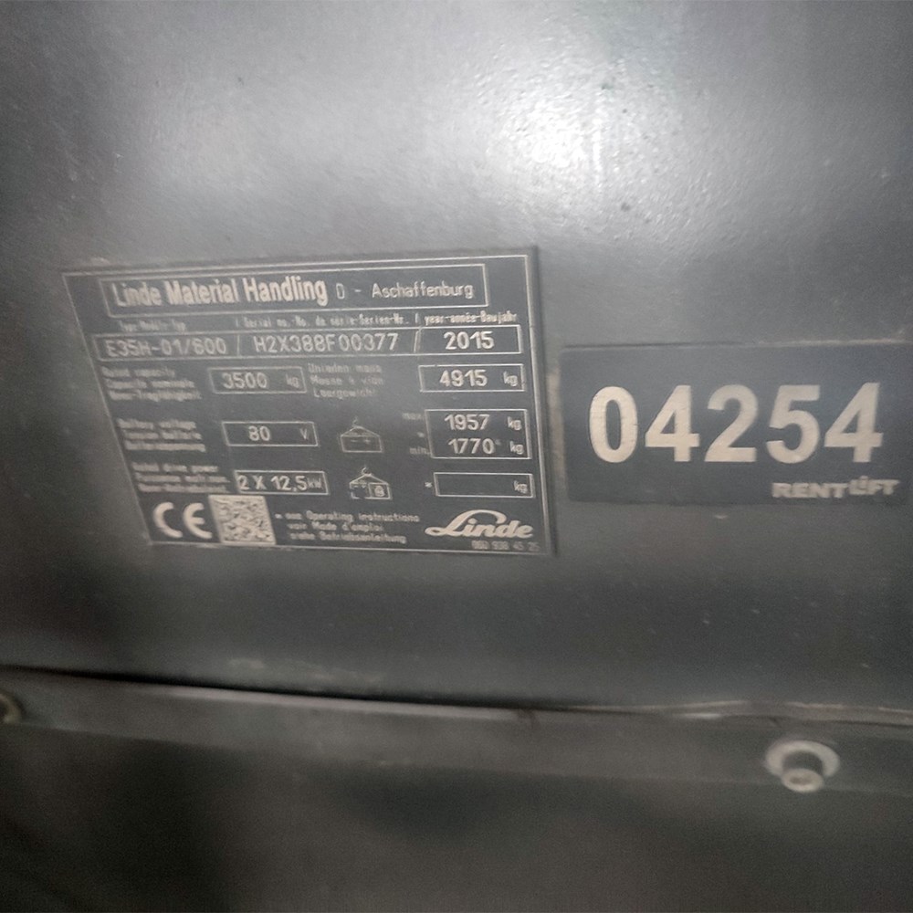 LINDE E35/600H-388 Elektrikli Forklift (F1.4251)