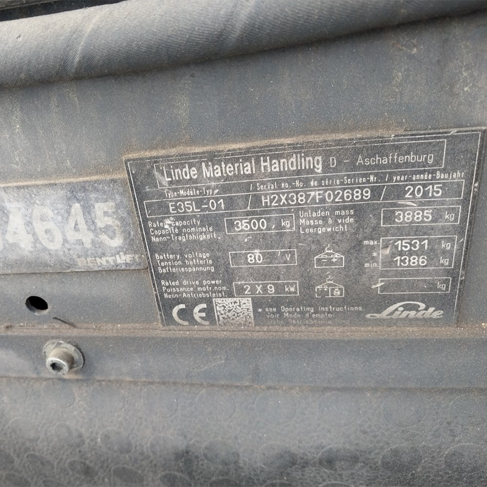 LINDE E35L-387 Elektrikli Forklift (F1.4645)