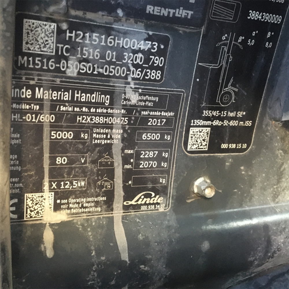 LINDE E50/600HL-388 Elektrikli Forklift (F1.5924)