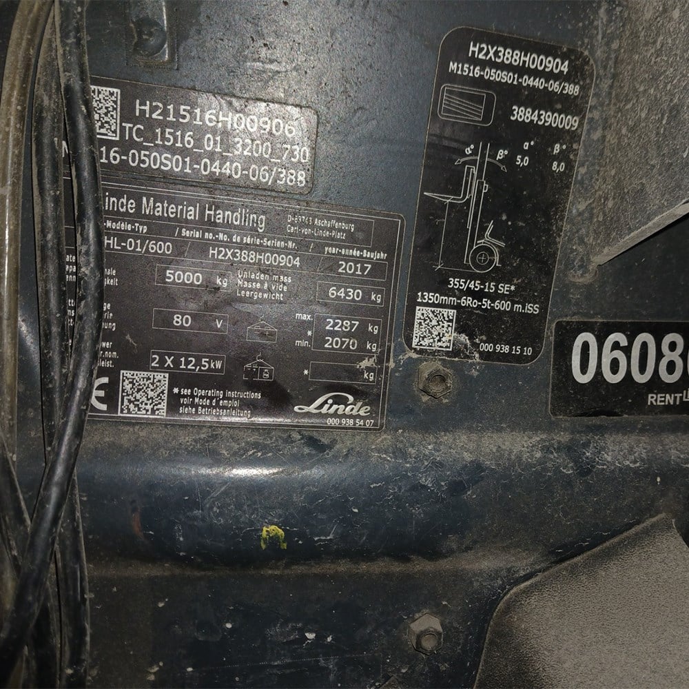 LINDE E50/600HL-388 Elektrikli Forklift (F1.6086)