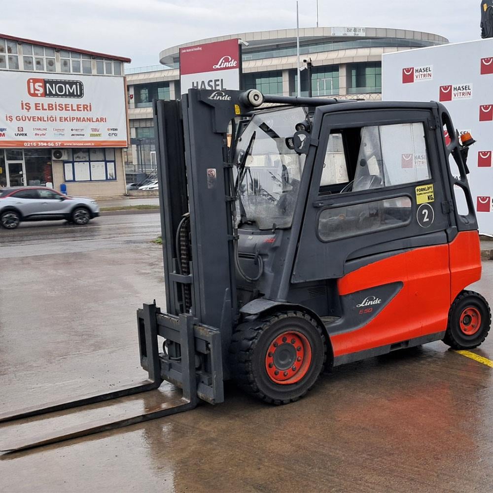 LINDE E50L-388 Elektrikli Forklift (F1.6954)