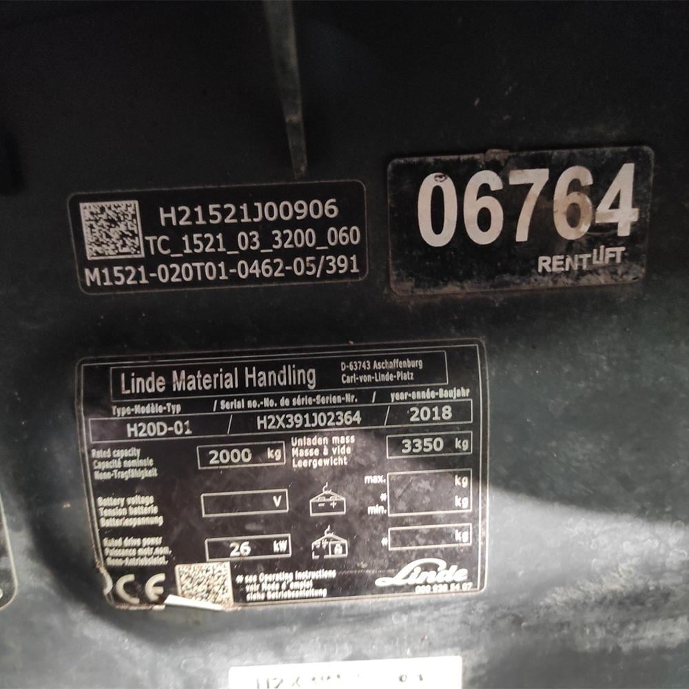 LINDE H20D-391 Dizel Forklift (F1.6764) [OPS]