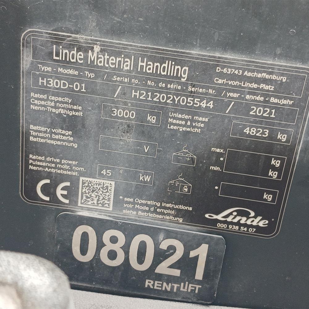LINDE H30D-1202 Dizel Forklift (F1.8021)