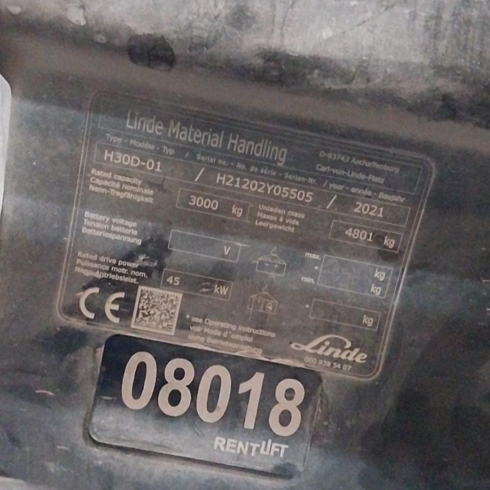 LINDE H30D-1202 Dizel Forklift (F1.8018)