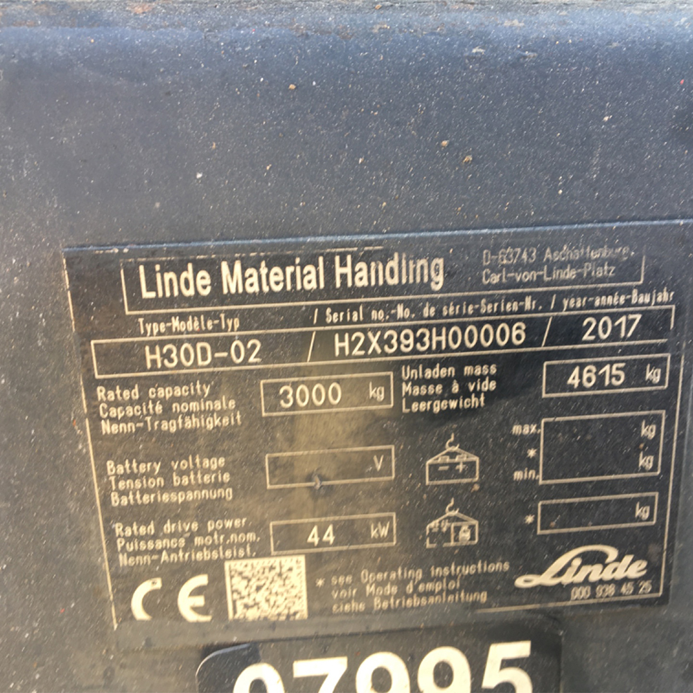LINDE H30D-393-02 Dizel Forklift (F9.7995)