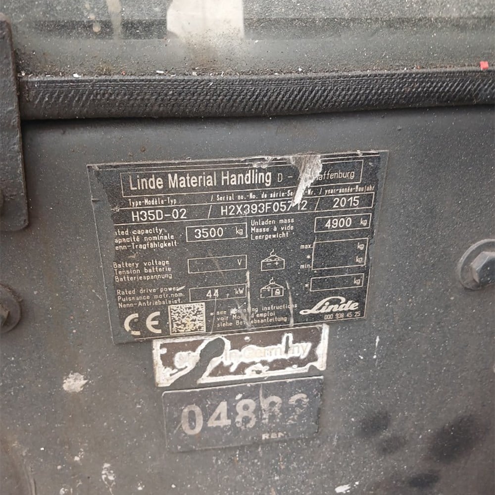 LINDE H35D-393-02 Dizel Forklift (F1.4882)