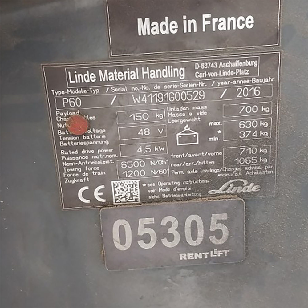 LINDE P60-1191  Çekici (F1.5305)