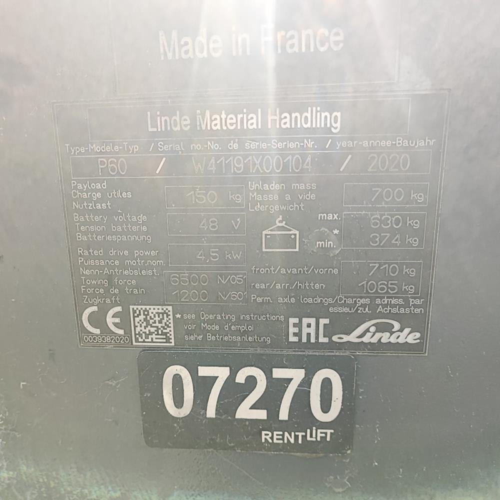 LINDE P60-1191  Çekici (F1.7270)
