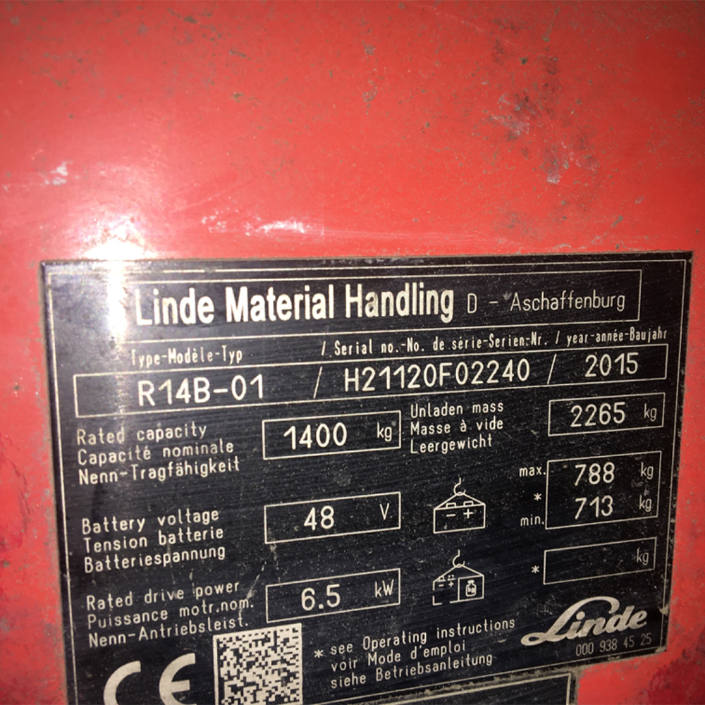 LINDE R14B-1120  Reach Truck (F1.4453)