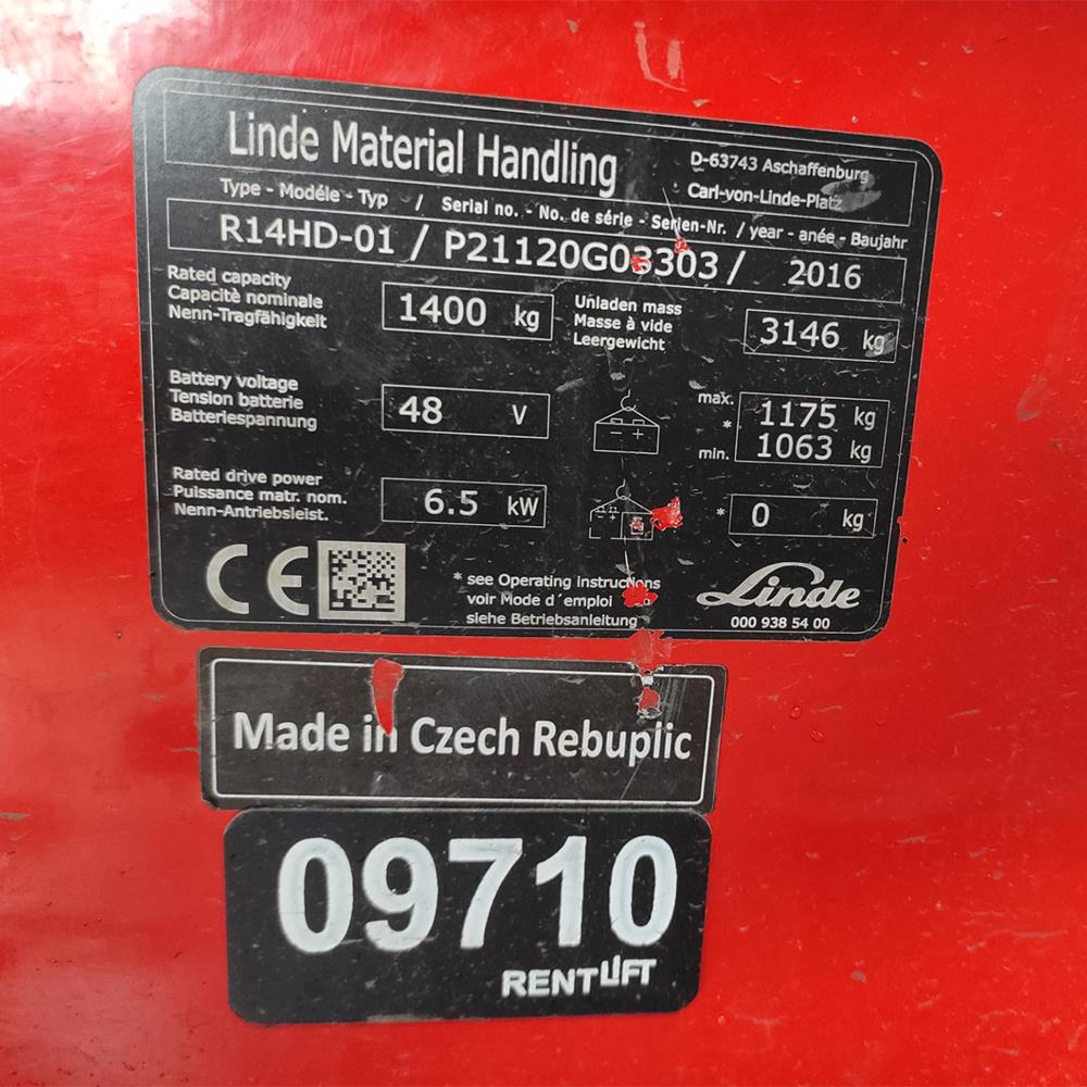 LINDE R14HD-1120  Reach Truck (F9.9710)