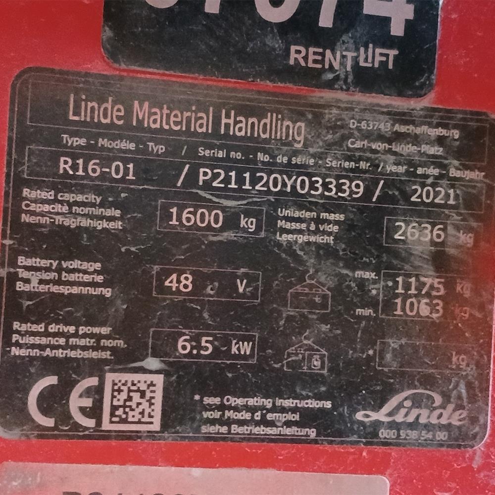 LINDE R16-1120  Reach Truck (F1.7974) [STR]