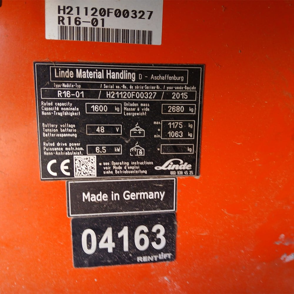 LINDE R16-1120  Reach Truck (F1.4163)