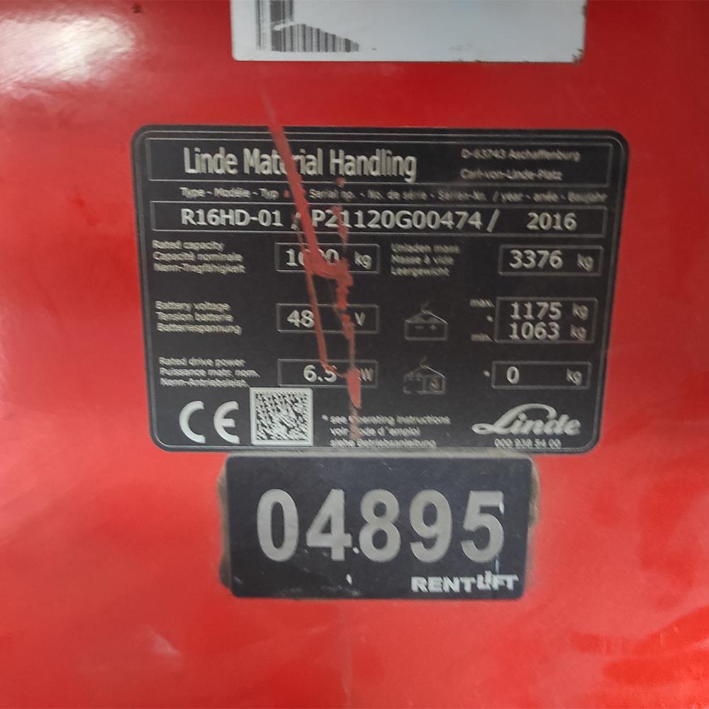 LINDE R16HD-1120  Reach Truck (F1.4895)