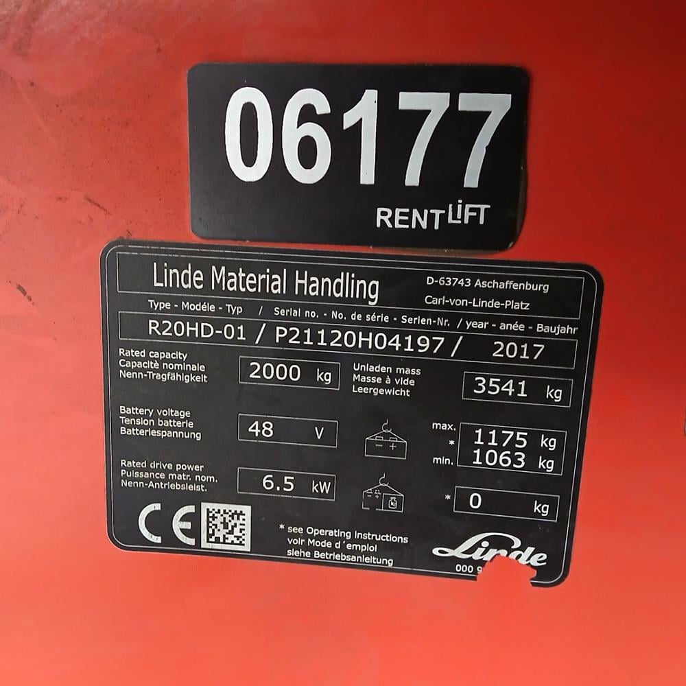 LINDE R20HD-1120  Reach Truck (F1.6177)