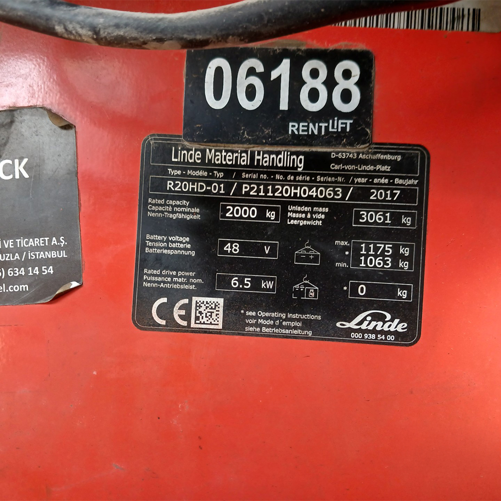 LINDE R20HD-1120  Reach Truck (F1.6188)