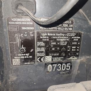 LINDE E16-386-02 Elektrikli Forklift (F1.7305)