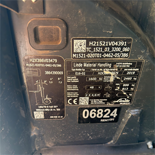 LINDE E16-386 Elektrikli Forklift (F1.6824)