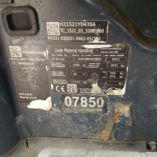 LINDE E16C-386-02 Elektrikli Forklift (F1.7850)