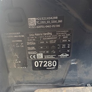 LINDE E16C-386-02 Elektrikli Forklift (F1.7280)