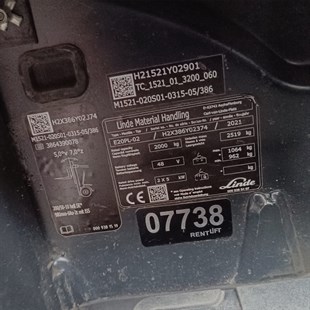 LINDE E20PL-386-02 Elektrikli Forklift (F1.7738)