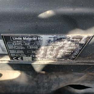LINDE E20PL-386-02 Elektrikli Forklift (F1.4551)