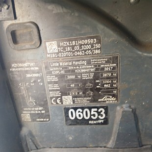 LINDE E20PL-386 Elektrikli Forklift (F1.6053) [OPS]