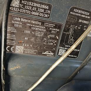 LINDE E25-387 Elektrikli Forklift (F1.6064)